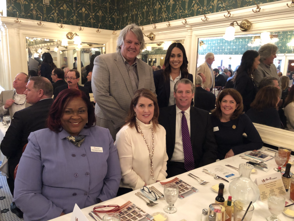 jazz lunchon guests seated at galatoire's