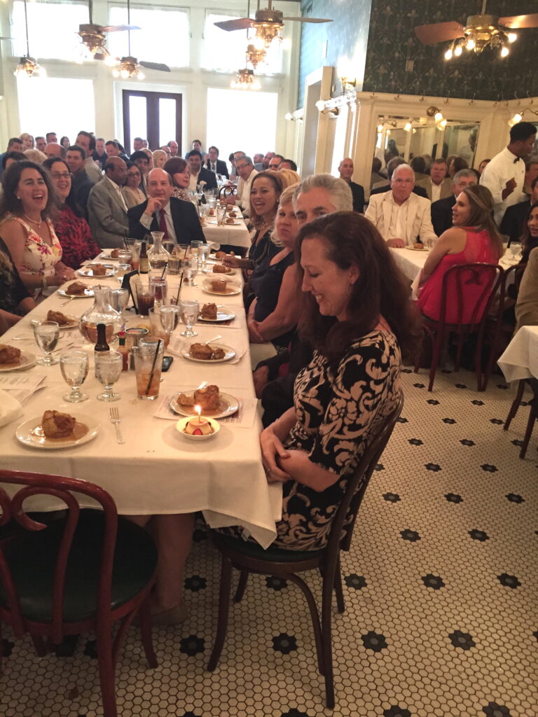 guest at the jazz luncheon ready to enjoy her gourmet meal