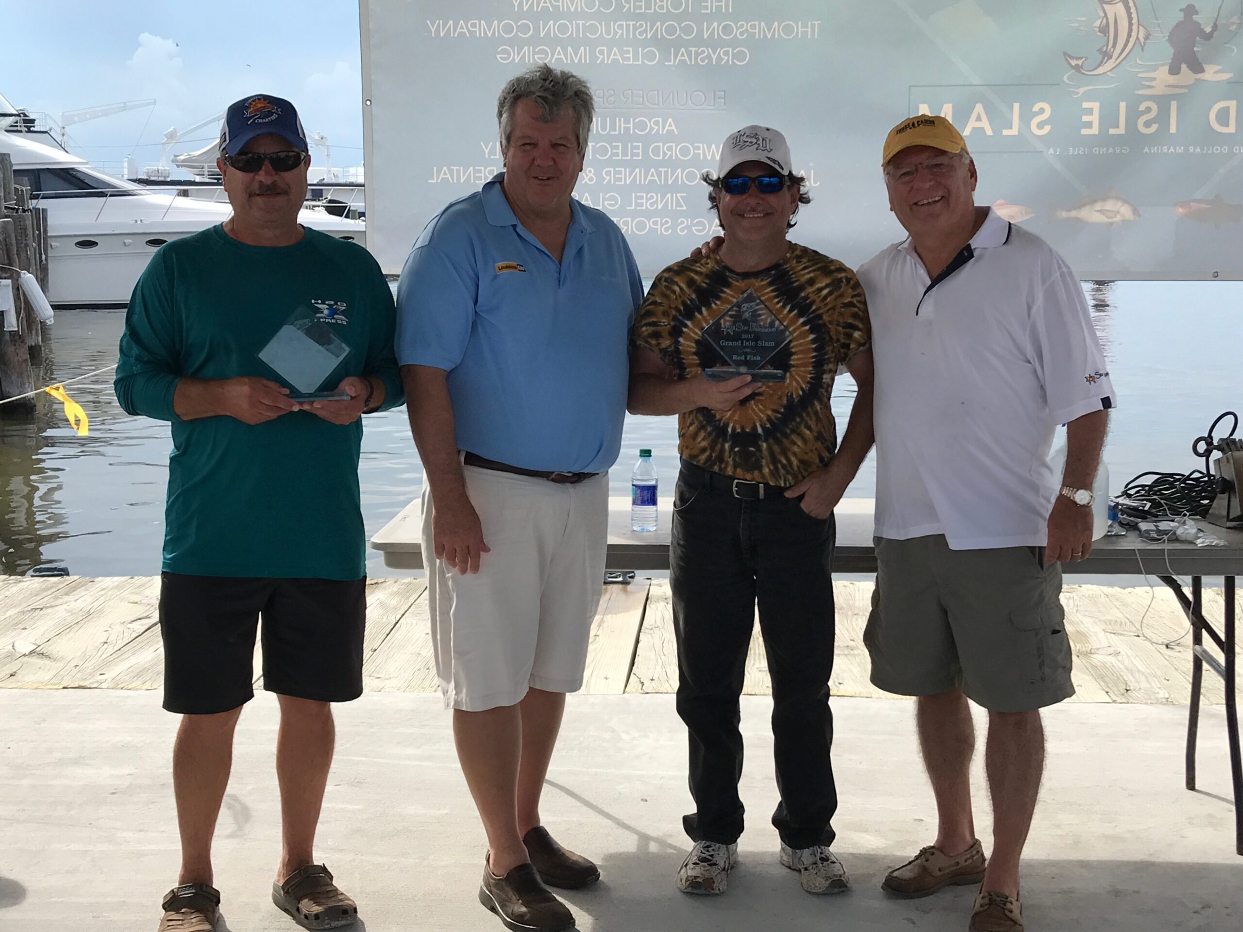 Grand isle slam trophy presentations